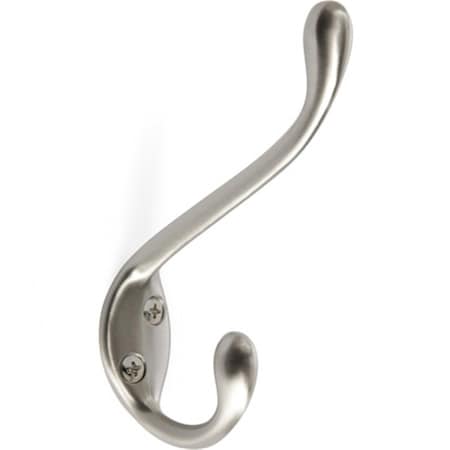 Dwellingdesigns Single Hooks Large Coat and Hat Hook - Satin Nickel DW1526632